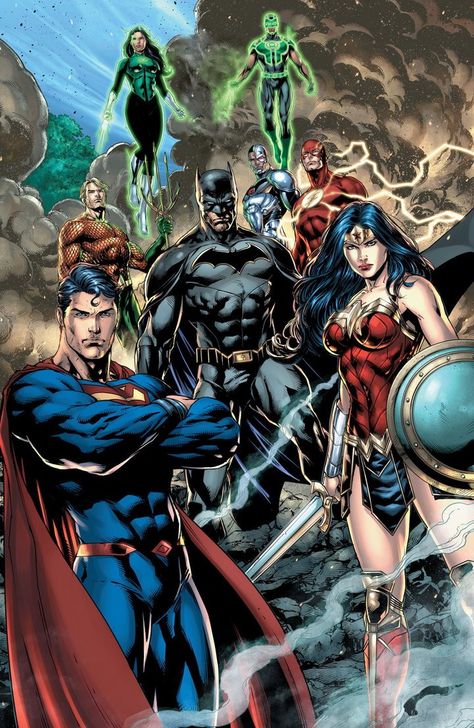 JL by Jason Fabok Jason Fabok, Justice League Comics, Dc Comics Wallpaper, Comics Characters, Dc Comics Heroes, Univers Dc, Martian Manhunter, Superman Wonder Woman, Arte Dc Comics