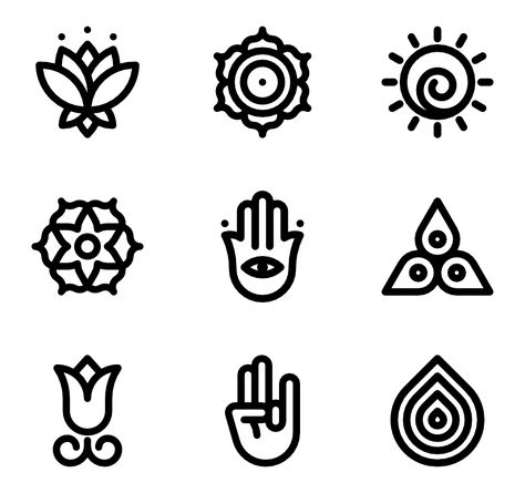 Yoga Symbols Mindfulness Symbol, Yoga Icon, Harmony Symbol, Yoga Symbol, Spiritual Logo, Harmony Design, Visual Note Taking, Yoga Symbols, Health Symbol