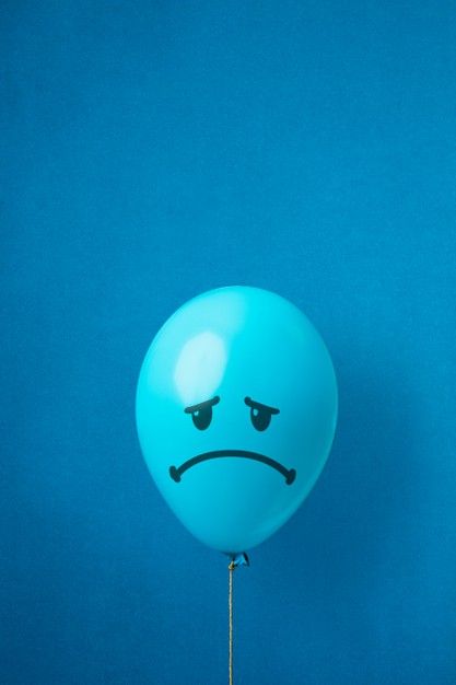 Blue balloon with a sad face drawn Aestetic Bleu, Interactive Sculpture, Paw Wallpaper, Barcelona Spain Travel, Profile Wallpaper, Blue Monday, Blue Balloon, Photo Art Frame, Blue Face