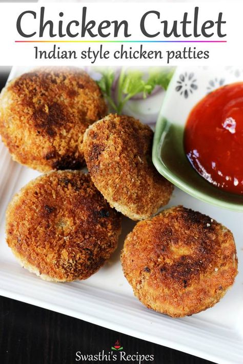 Chicken cutlet recipe | Chicken patties | Chicken tikki Chicken Patty Recipes, Chicken Cutlet Recipes, Chicken Cutlet, North Indian Recipes, Cutlets Recipes, Chicken Sandwiches, Chicken Patties, Patties Recipe, Food Combining