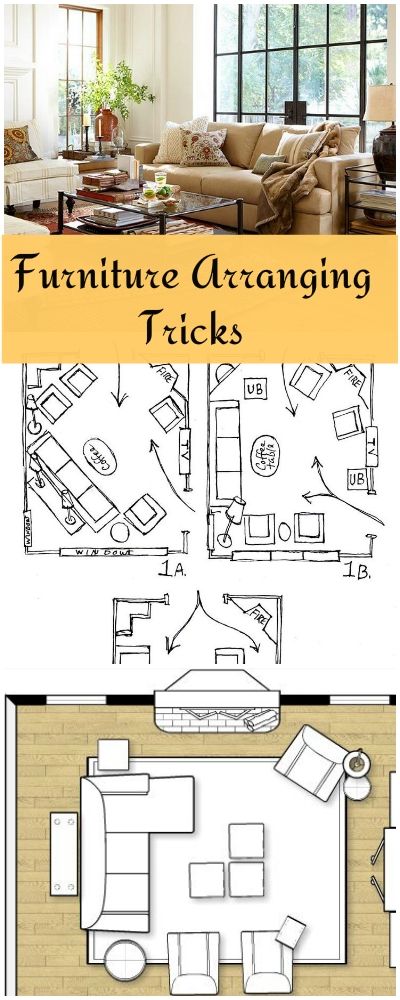 Furniture Arranging Tricks! • Great tips and ideas on how to arrange furniture! #furniturearranging #furniture #diy #howtodecorate #howtoarrangefurniture #arrangingfurniture Arrange Furniture, Furniture Placement, Nate Berkus, Living Room And Dining Room, Hus Inspiration, Style At Home, Furniture Arrangement, Room Layout, A Living Room