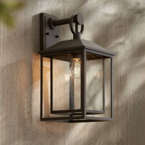 Outdoor Wall Light Fixtures, Black Outdoor Wall Lights, Black Light Fixture, Wall Light Fixture, Exterior Wall Light, Garage Lighting, House With Porch, Outdoor Light Fixtures, Outdoor Light