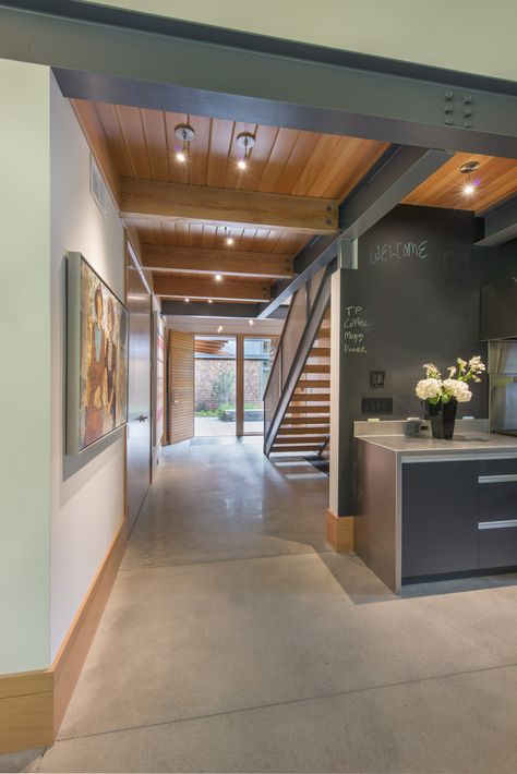 Metal Shop Building, Built In Bathtub, Steel Beam, Exposed Rafters, Metal Building Home, Roof Beam, Wood Roof, Mountain Getaway, Steel Beams