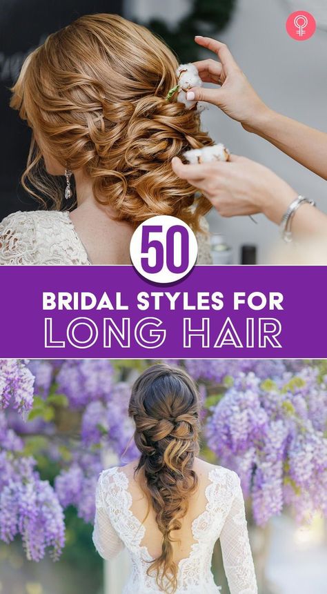 Long Hairstyles For Weddings, Vow Renewal Hairstyles, Embellished Braids, Long Hair Bridal Hairstyles, Hair Down With Braid, Bridal Hairdos, Medium Hairs, Long Bridal Hair, Styles For Long Hair