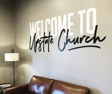 Small Church Foyer Ideas Entryway, Church Garden Ideas, Church Foyer Decorating Ideas, Welcome Church Background, Welcome Desk Church, Fellowship Hall Decor Church, Pastor Office Ideas, Adult Sunday School Room Ideas, Small Church Lobby Design