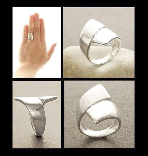 Jewelry Wrapping, Infinity Band Ring, Ring Wrap, Bypass Ring, Wrap Ring, Cross Ring, Modern Ring, Silver Jewelry Rings, Silver Jewelry Handmade