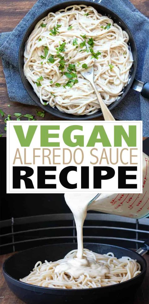 Dairy Free Gluten Free Alfredo Sauce, Plant Based Alfredo Sauce, Plant Based Pasta Sauce, Vegan Alfredo Sauce Nut Free, Vegan Creamy Pasta Sauce, Plant Based Pasta Recipes, Plant Based Sauces, Keto Cycling, Fettuccine Alfredo Sauce Recipe