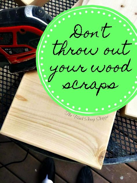 Don't throw out your wood scraps. It's easy to repurpose the scraps into something special. Upcycling, Wood Crafts Furniture, Scrap Wood Crafts, Upcycled Wood, Woodworking Projects Furniture, Wood Projects For Beginners, Wood Crafting Tools, Wood Scraps, Small Woodworking Projects