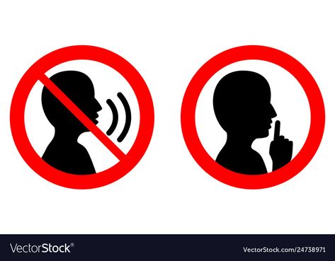 No Talking Sign, Keep Silent Image, Be Quiet Sign, Person Talking, Bookshop Café, Keep Silent, Quiet Person, Person Icon, Android Wallpaper Art