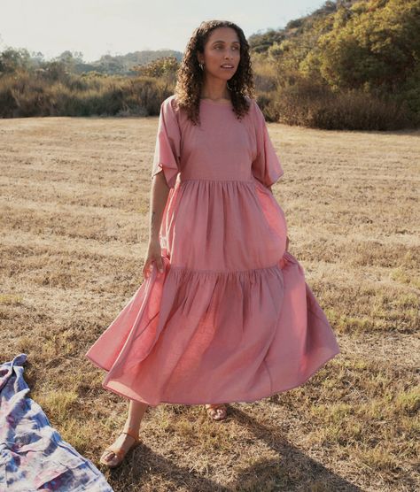 Fashion Brands That Get The Cottagecore Aesthetic Right Short Dress Patterns, Christy Dawn Dress, Spiritual Fashion, Christy Dawn, Tiered Skirts, Paneled Skirt, Warm Dresses, Mauve Dress, Fashion Boho