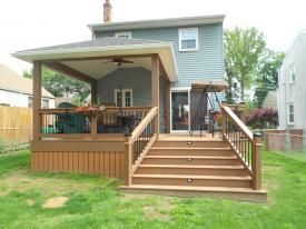 Covered Deck Designs, Curved Pergola, Deck Remodel, Pergola Swing, Patio Deck Designs, Deck Designs Backyard, Covered Deck, Deck Stairs, Deck With Pergola