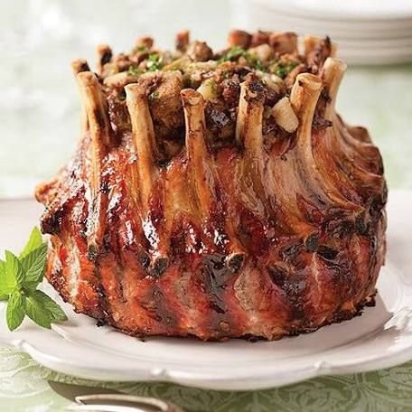 Crown Pork Roast Recipes, Crown Roast Recipe, Crown Roast Of Pork, Holiday Entrees, Crown Roast, Pork Entrees, Pork Roast Recipes, Roast Recipes, Pork Dishes