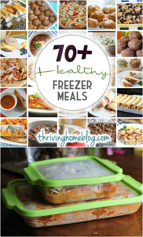 70+ Healthy Freezer Meals Resep Makanan Beku, Spinach Lasagna Rolls, Thriving Home, Freezer Packs, Freezer Friendly Meals, Kid Recipes, Make Ahead Freezer Meals, Healthy Freezer Meals, Crock Pot Freezer