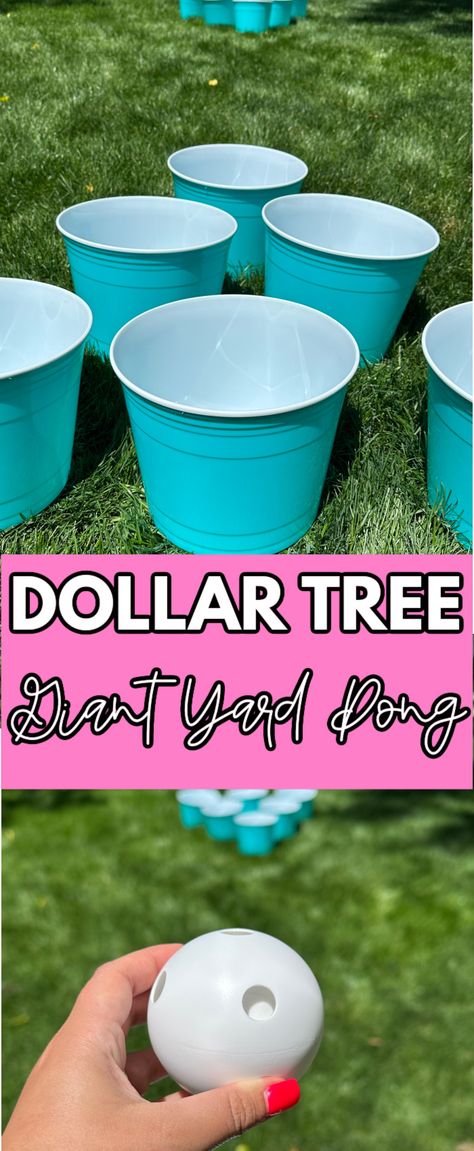 Diy Bucket Ball Game, Back Yard Games Outdoor, Adult Outdoor Game, Yard Game Competition, Outdoor Yard Games Diy, Bucket Ball Toss Game, Diy Outdoor Games Family Activities, Backyard Game Party, Games For Backyard