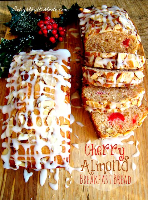 Cherry Almond Breakfast Bread Breakfast Bread Ideas, Cherry Almond Bread, Cherry Bread Recipe, Almond Breakfast, Cherry Bread, Bread Ideas, Almond Bread, Bread Breakfast, Maraschino Cherries