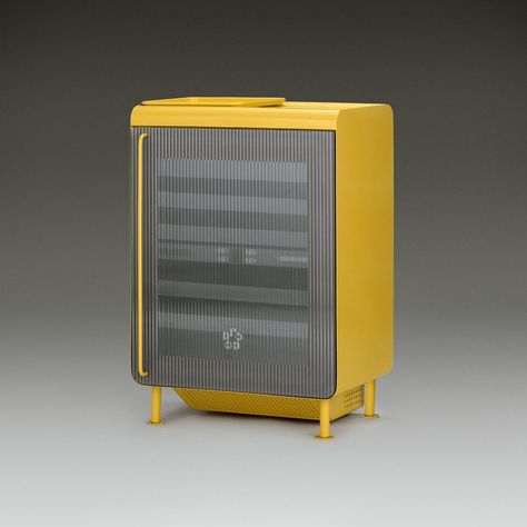 Mini fridge Rocco is an appliance for the era of peak drinks Fridge Design, Drinks Fridge, Smart Fridge, Compact Fridge, Reeded Glass, Kitchen Fridges, Wine Preserver, Art Deco Cabinet, Compact Refrigerator