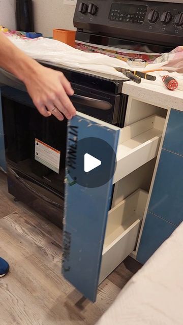 AMBI WOODWORK | FL CABINETMAKER on Instagram: "How to make a spice pullout from two regular drawers. DM us to get a free quote.  #howtomake #spicepullout #kitchendrawers #kitchencabinetmaker #bocaratonkitchen #ambiwoodwork" Pull Out Makeup Cabinet, Pullout Drawers In Cabinet, Diy Pull Out Drawers In Cabinets, Pull Out Drawers In Cabinets, Kitchen Spice Drawer, Kitchen Pullout, 2024 Kitchen, Side Box, Spice Drawer