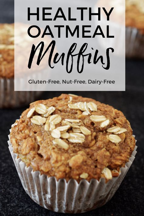 Muffin Banana Oatmeal, Banana Oatmeal Muffins Healthy Easy, Easy Banana Oatmeal Muffins, Gluten Free Oatmeal Muffins Recipes, Oat Banana Muffins, Oatmeal Banana Muffins, Banana Oatmeal Muffins Healthy, Oatmeal Muffins Healthy, Gluten Free Banana Muffins