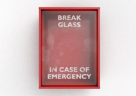 Break the Glass Security for Archived VIP Medical Records Emergency Gift Ideas, Break In Case Of Emergency, Breakup Kit, Pink Retro Wallpaper, Box Poster, Wayfinding Signage Design, Halloween Makeup Diy, Perspective Drawing Architecture, Presents For Boyfriend