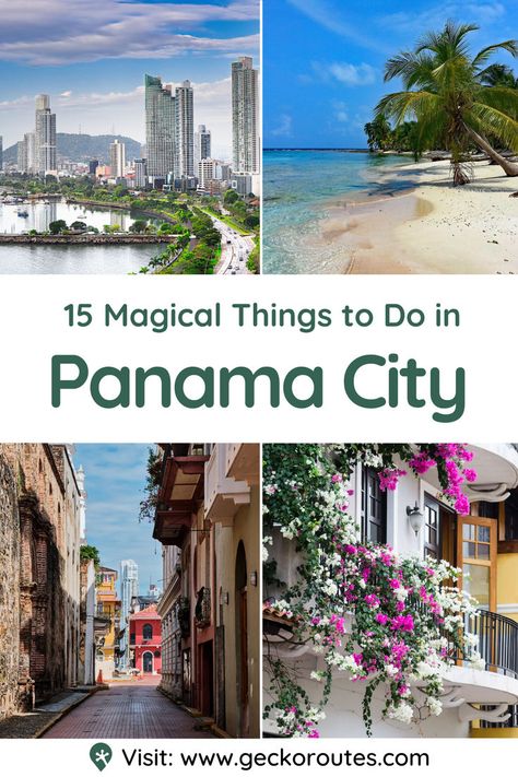 Everybody’s heard about the Panama Canal, but there are so many more things to do in Panama City than just seeing this. Do you actually know what the best things to do in Panama City are? Don’t worry if you don’t; that’s what our amazing top things to do in Panama City guide is for. We’ll tell you everything you need to know about the 15 top things to do in Panama City, like visiting the San Blas Islands, Casco Viejo and exploring beaches. Things To Do In Panama, San Blas Islands, Panama Travel, Panama Canal, San Blas, Panama City Beach, North America Travel, Panama City, Panama City Panama