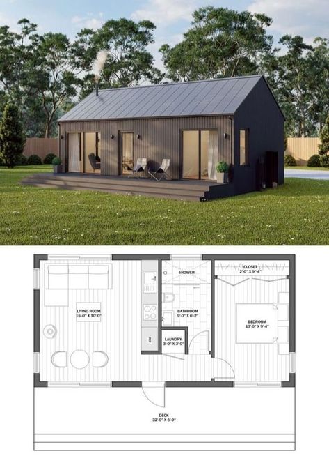 House Designs Exterior And Interior designs Modern Cabin House, Small House Blueprints, House Plans Ideas, Small Cottage Homes, Small House Floor Plans, Cabin House, Cabin House Plans, Tiny House Floor Plans, Small House Design Plans