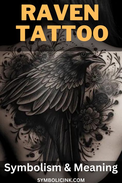 Raven Tattoo Meaning And Symbolism Thought And Memory Ravens Tattoo, Raven Or Crow Tattoo, Raven Sleeve Tattoos For Women, Raven Tattoo On Back, Raven Rib Tattoo, Raven And Flowers Tattoo, Raven Back Tattoo Women, Delicate Raven Tattoo, Raven Tatoos Woman