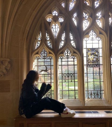 Stained Glass, A Woman, University, Glass