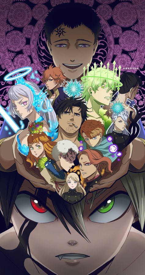 Anime Black Clover Wallpaper, Asta And Yuno Black Clover Wallpaper, Black Clover All Characters, Shonen Wallpaper, Black Clover Background, Black Clover Asta Wallpaper, Black Clover Wallpaper Iphone, Black Clover Captains, Yuno Black Clover Wallpaper