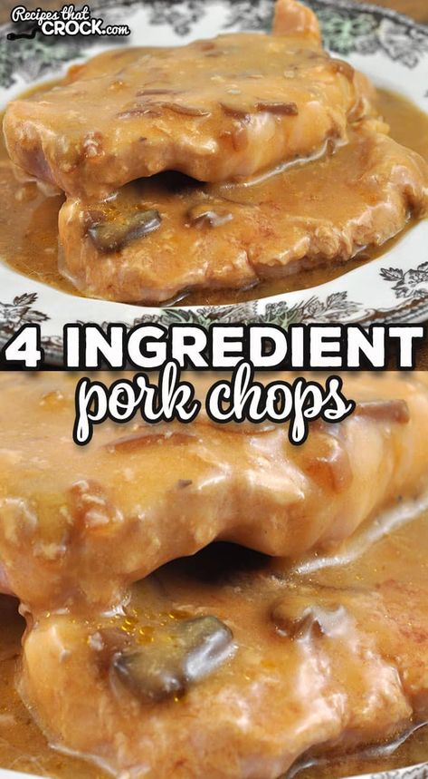 Four Ingredient Pork Chops, Things To Do With Pork Chops, Pork Loin Chops Recipes Boneless Oven, Baked Pork Loin Chops Boneless, Best Oven Pork Chops, Pork Chop Recipes Quick, How To Make Moist Pork Chops, Moist Oven Baked Boneless Pork Chops, Pork Chops In A Crockpot