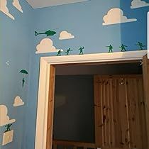 Pixar Nursery, Toy Story Bedroom, Toy Story Nursery, Toy Story Room, Kids Bedroom Boys, Green Army Men, Story Stickers, Toy Story Theme, Boy Girl Bedroom