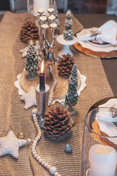 Boho Christmas Table 2023 Hessian Christmas Table, Boho Christmas Table, Boho Christmas Party, Christmas Decor Party, Boho Christmas Decor, Xmas Table, Christmas Table Setting, Boho Christmas, Christmas Table Settings