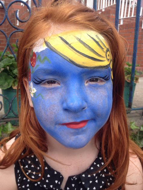 Smurfette Face Painting