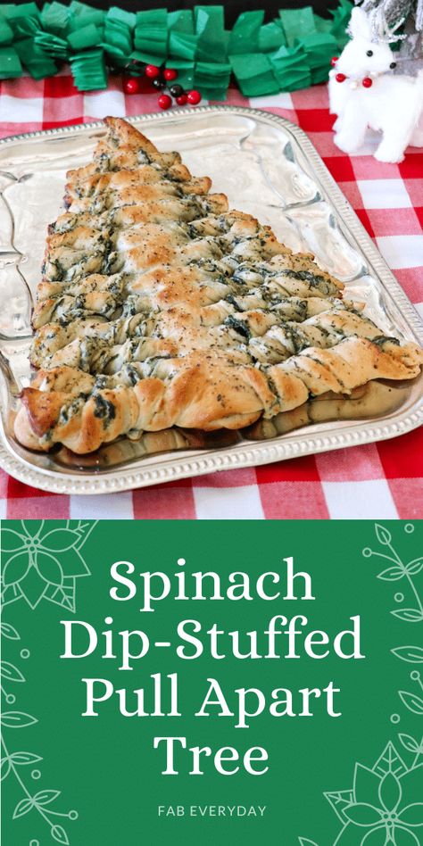 Pizza Dough Pull Apart Christmas Tree, Pull Apart Christmas Tree, Tree Spinach, Spring Appetizers, Creamy Spinach Dip, Christmas Tree Food, Spinach Pizza, Recipe Spinach, Holiday Goodies