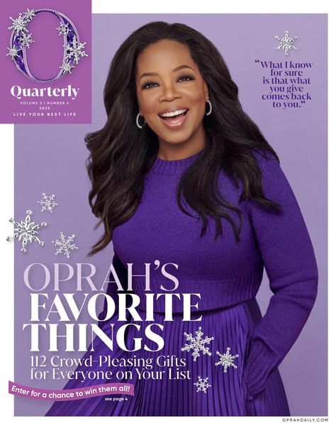 Maria Carey, Hot Chocolate Gift, Executive Woman, Oprahs Favorite Things, Model Looks, Purple Themes, Holiday Gift Ideas, Eva Longoria, Holiday Sweatshirt