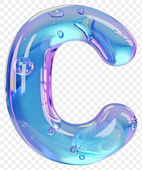 C Letter Images, C Letter Design, Rainbow Products, Aesthetic Pngs, Clothing Symbols, Bubble Png, Stickers Photos, Bubble Font, Concert Poster Design