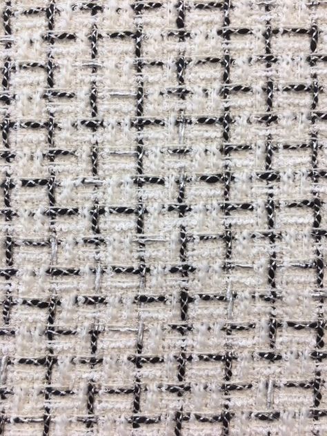 Garance Tweed Tweed Pattern Texture, Tweed Fabric Swatch, Chanel Textiles, Tweed Embroidery, Tweed Aesthetic, Tweed Fabric Texture, Chanel Tweed Fabric, Chanel Pattern, Chanel Fabric