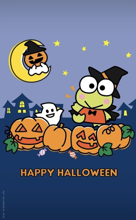 Keroppi Halloween, Leadership Wallpaper, Sanrio Halloween Wallpaper, Halloween Sanrio, Hello Kitty Halloween Wallpaper, Sanrio Halloween, Halloween Hello Kitty, Sanrio Wallpapers, Halloween Wallpaper Iphone Backgrounds