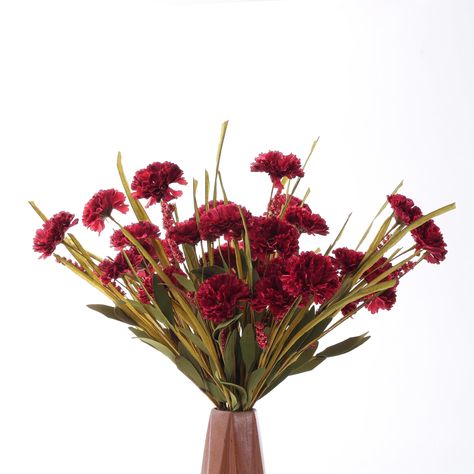 PRICES MAY VARY. 1.Arriving in a package of 4, this set of mums bushes is plump enough to full your fall arrangement. This artificlal bush is made by hand and represents vividly the natural wild heather/flowers, includes the seeds, which may fall off, but does not affect the overall effect. Thanks. 2.Mixed with heathers and various leaves, this bouquet looks so vivid as if it had just been picked from your garden. It is perfect for Thanksgiving and the harvest season to brighten up your place wi Mums Flowers, Fall Arrangements, Flowers Arrangements, Harvest Season, Silk Flower, Chrysanthemum, Pin Cushions, Silk Flowers, Artificial Flowers