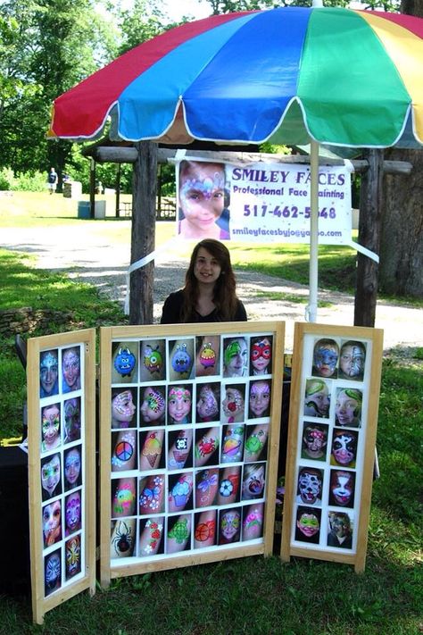 Face painting menu board Face Painting Board Display, Face Painting Display Board, Face Paint Menu Board, Face Painting Menu Board, Face Painting Business, Paintings Face, Face Painting Supplies, Face Paint Set, Face Painting Tips