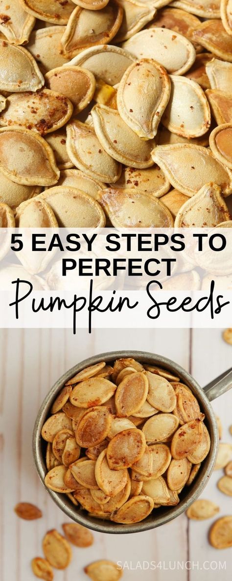 Mummy Hot Dogs Recipe, Pumpkin Seed Recipes Roasted, Roasted Pumpkin Seeds Recipe, Perfect Pumpkin Seeds, Pumpkin Seeds Baked, Pumpkin Seeds Recipe, Pumpkin Seed Recipes, Healthy Halloween Snacks, Halloween Snack