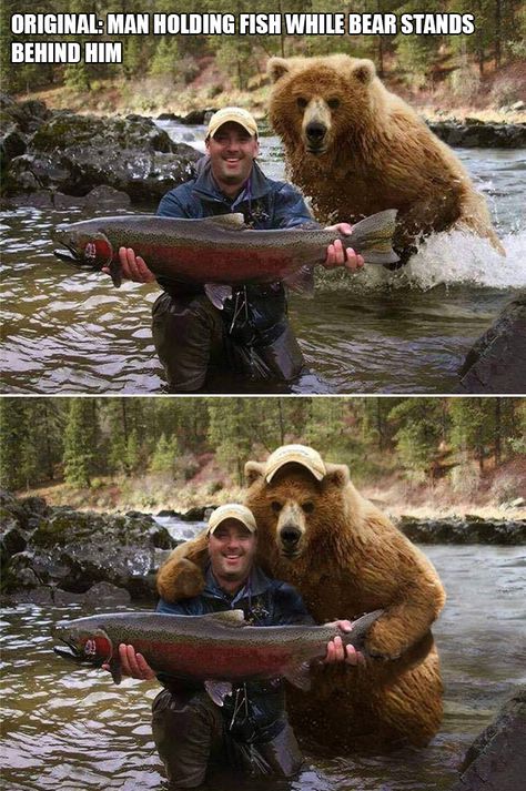 20 Winners of The Greatest Photoshop Battles Ever 밈 유머, Funny Photoshop, Animale Rare, 웃긴 사진, Funny Animal Jokes, Fishing Humor, صور مضحكة, Funny Animal Memes, Animal Jokes