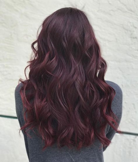 45 Shades of Burgundy Hair: Dark Burgundy, Maroon, Burgundy with Red, Purple and Brown Highlights Reddish Purple Hair, Purple Burgundy Hair, Dark Burgundy Hair Color, Shades Of Burgundy Hair, Dark Burgundy Hair, Burgundy Hair Dye, Burgundy Hair Color, Dark Red Hair Color, Maroon Hair