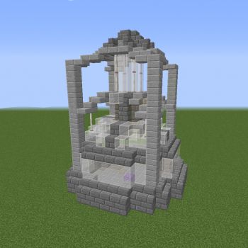 Dark Kingdom Beacon - Blueprints for MineCraft Houses, Castles, Towers, and more | GrabCraft Dark Kingdom, Minecraft Blueprints, White Stain, Minecraft Houses, Still Water, Grey Stone, Come Together, Minecraft, Castle