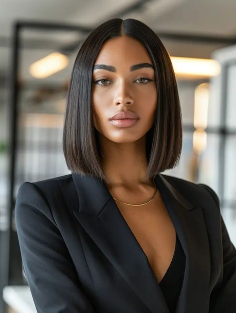 Discover 42 Stunning Shoulder-Length Long Bob Haircuts for Every Hair Type and Face Shape Haircut Face Shape, Shoulder Length Straight Hairstyles, Chocolate Brown Lob, Above The Shoulder Haircut, Japan Haircut, Lob Haircut Thick Hair, Shoulder Length Hair Straight, Above The Shoulder Haircuts, Sleek Lob