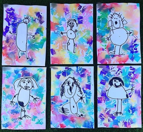 Kindergarten Self Portraits, Square One Art, Self Portrait Kids, Portraits For Kids, Classe D'art, First Grade Art, Self Portrait Art, Kindergarten Art Lessons, Self Portraits