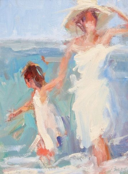 Faceless Painting, Man Cave Paintings, Dan Mccaw, Emotion Art, Faceless Portraits, Portraits Painting, Mother Daughter Art, Waves Art, Northwest Florida