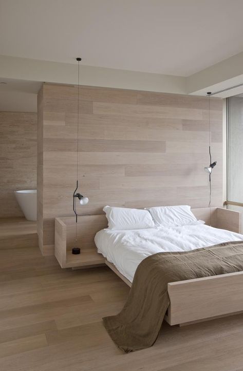 Float On: Insight on Floating Walls – Interiors By Candice Minimalist Dekor, Minimal Bedroom, Australian Interior Design, Minimalist Bedroom Design, Interior Minimalista, Interior Design Awards, Decor Minimalist, Master Bedrooms Decor, Minimalist Interior