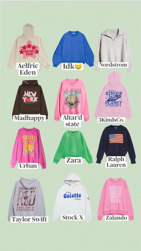 Clothes Sweatshirts, Hoodies Outfit, Hoodie Weather, Preppy Sweatshirts, Cute Clothing Stores, Trendy Hoodies, Casual Preppy Outfits, Cute Lazy Day Outfits, Trendy Outfits For Teens