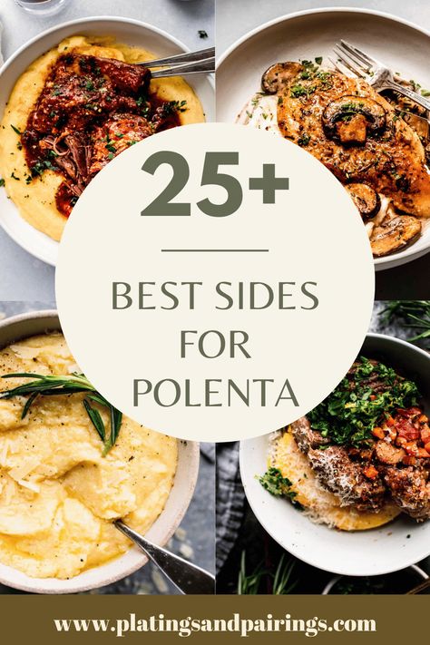 Fried Chicken Breast Recipe, Cheesy Polenta, Cheese Polenta, Peruvian Chicken, Polenta Fries, Polenta Cakes, Polenta Recipes, Savory Dinner, Creamy Polenta