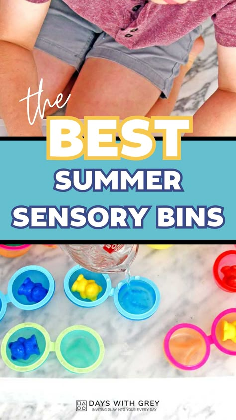 Beat the summer heat with these fun and easy summer sensory bin ideas, perfect for those warm and sticky days during summer break. Simple to set up and guaranteed to entertain kids at home endlessly, sensory play ideas will keep kids busy during the long summer days. Dive into this collection of refreshing and creative outdoor sensory play ideas that will invite water play and sensory exploration. Save this list to fill your summer with endless fun and excitement!